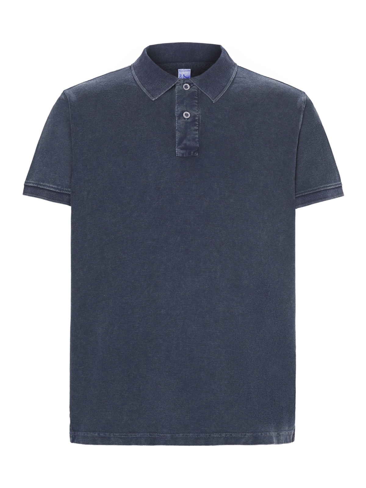 Personalisiertes Poloshirt Herren 18 Poloshirt Herren in azul Oscuro Lavado zum Personalisieren — Vorderansicht