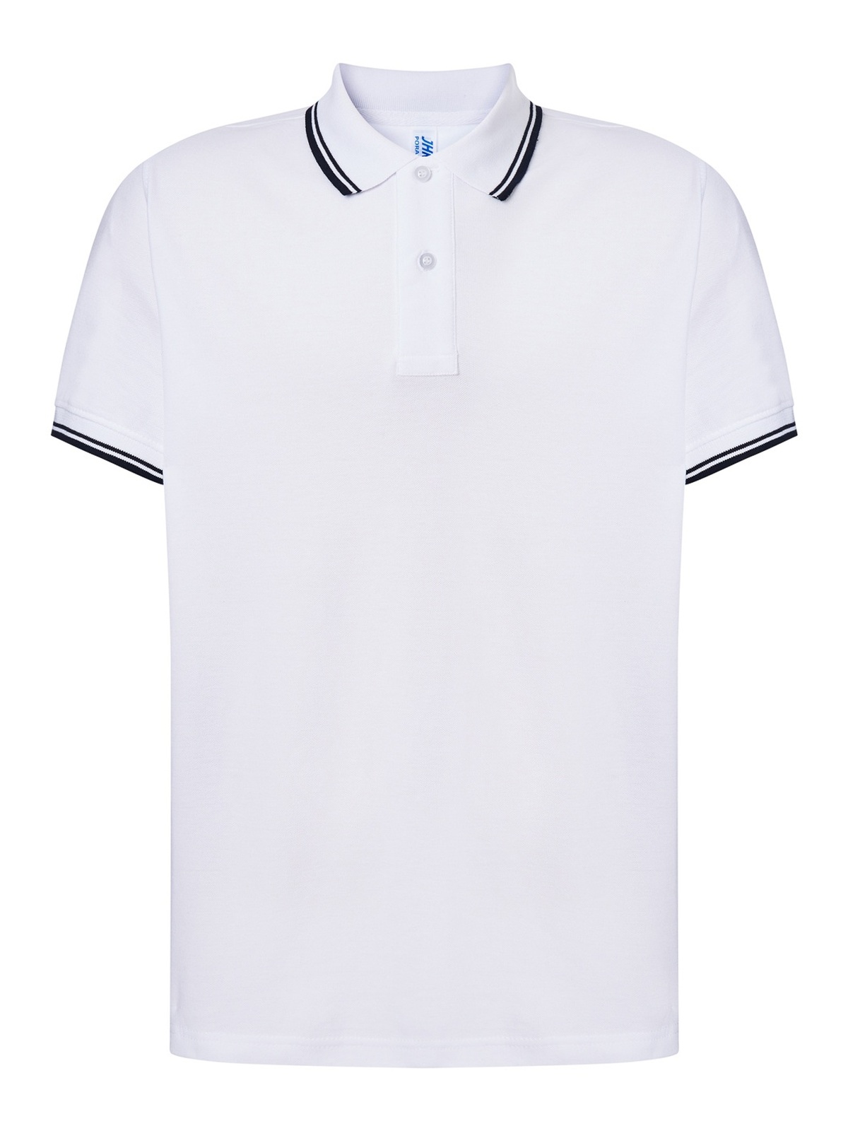 Personalisiertes Poloshirt Herren 27 Poloshirt Herren in blanco / Navy zum Personalisieren — Vorderansicht