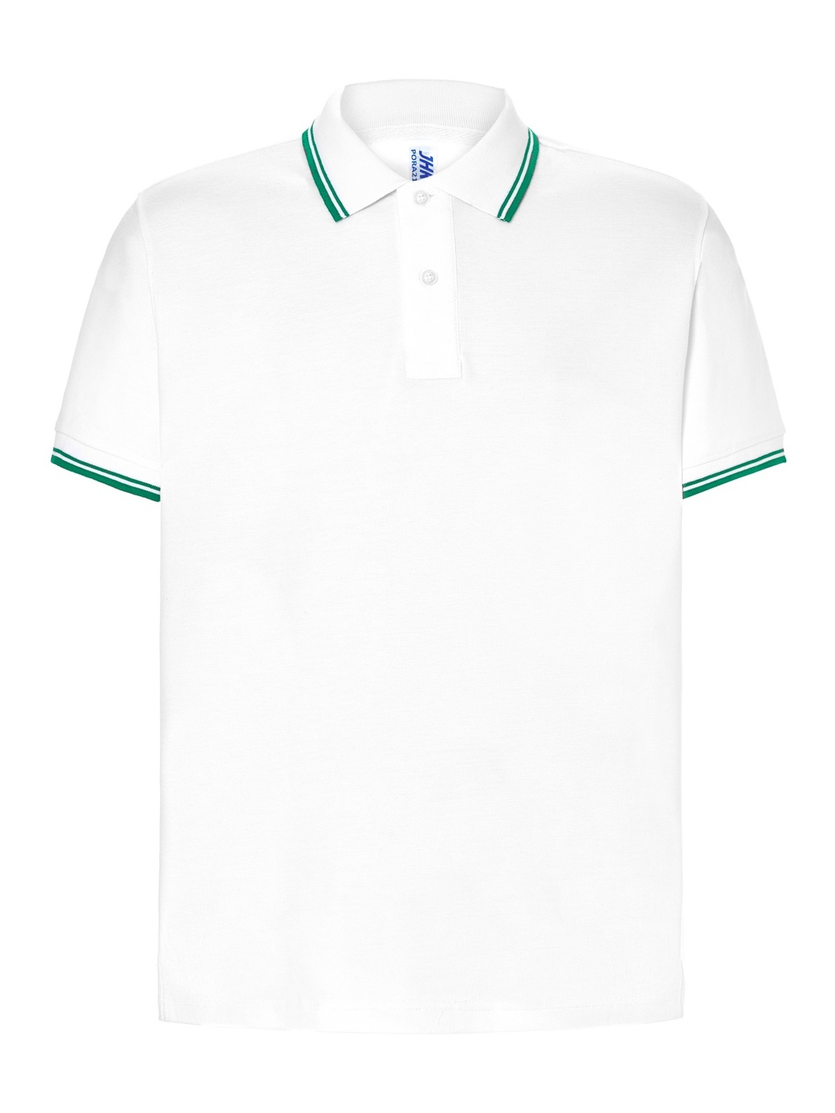 Personalisiertes Poloshirt Herren 36 Poloshirt Herren in blanco / Verde zum Personalisieren — Vorderansicht