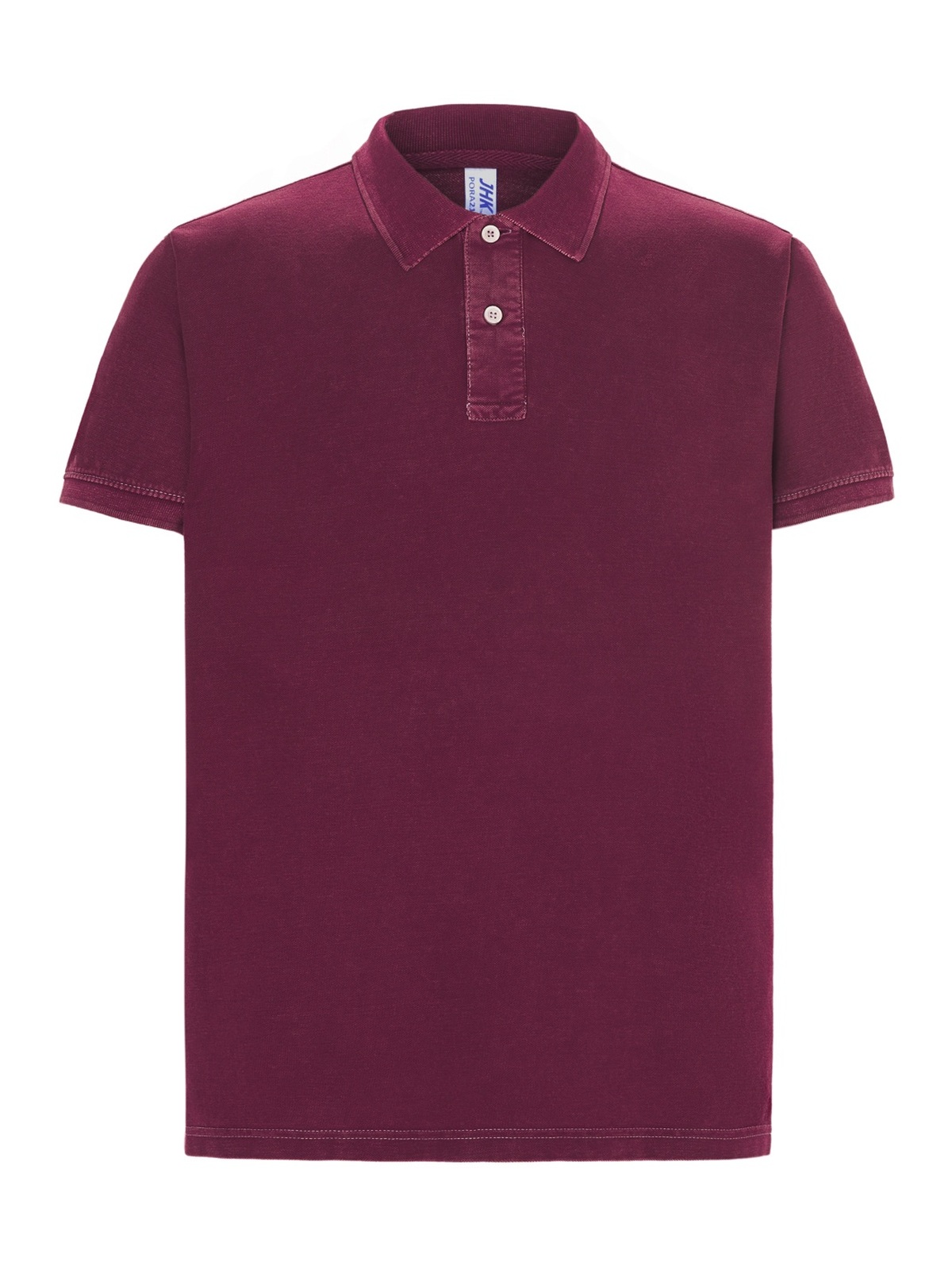Personalisiertes Poloshirt Herren 45 Poloshirt Herren in burdeos Lavado zum Personalisieren — Vorderansicht