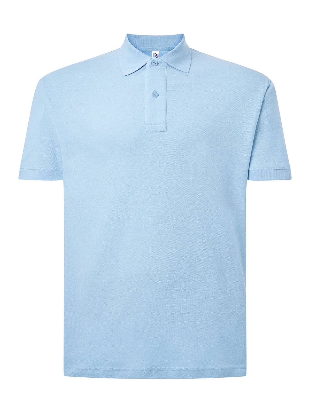 Personalisiertes Poloshirt Herren 48 Poloshirt Herren in celeste zum Personalisieren — Vorderansicht