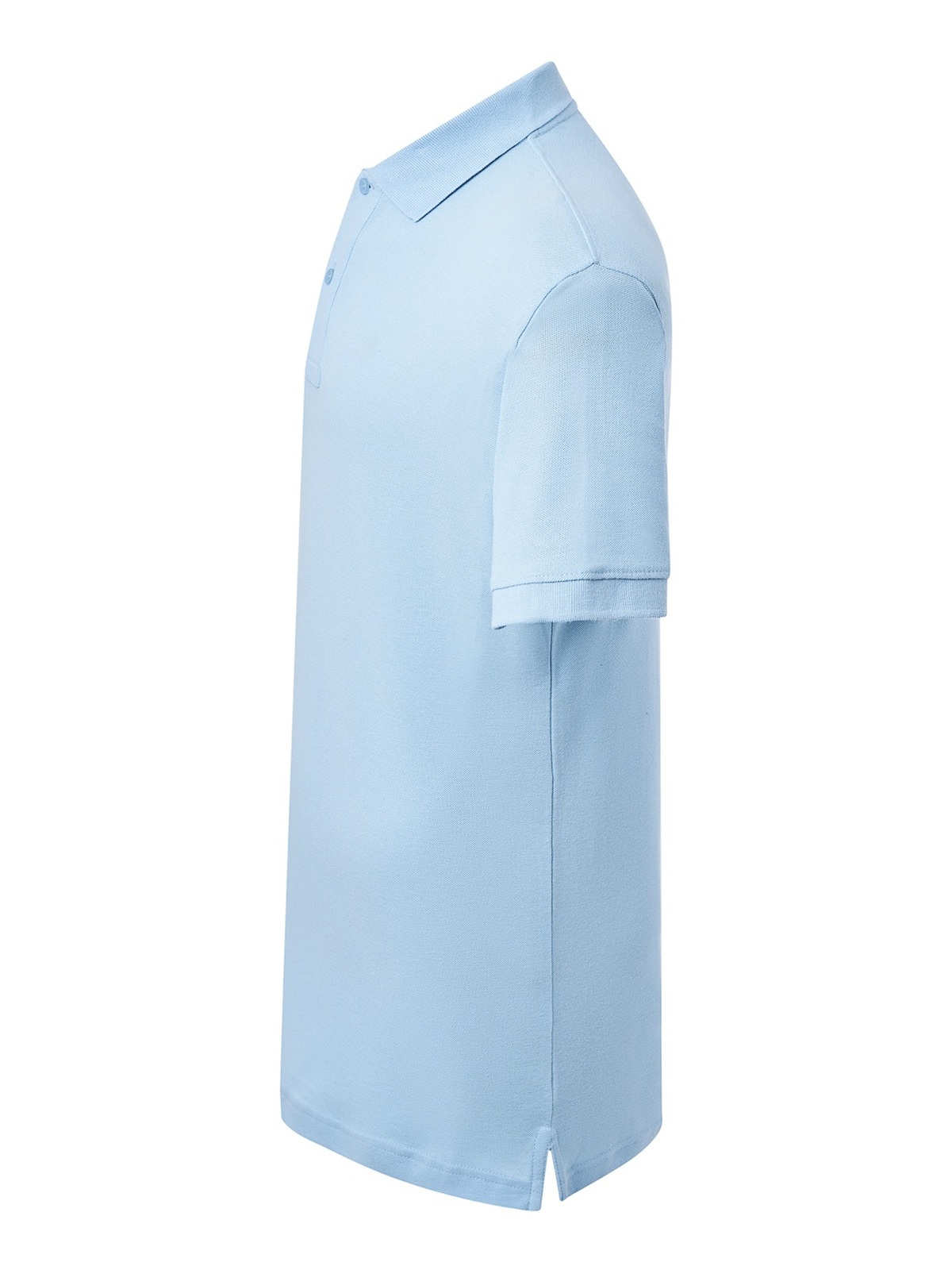 Personalisiertes Poloshirt Herren 49 Poloshirt Herren in celeste zum Personalisieren — Seitenansicht