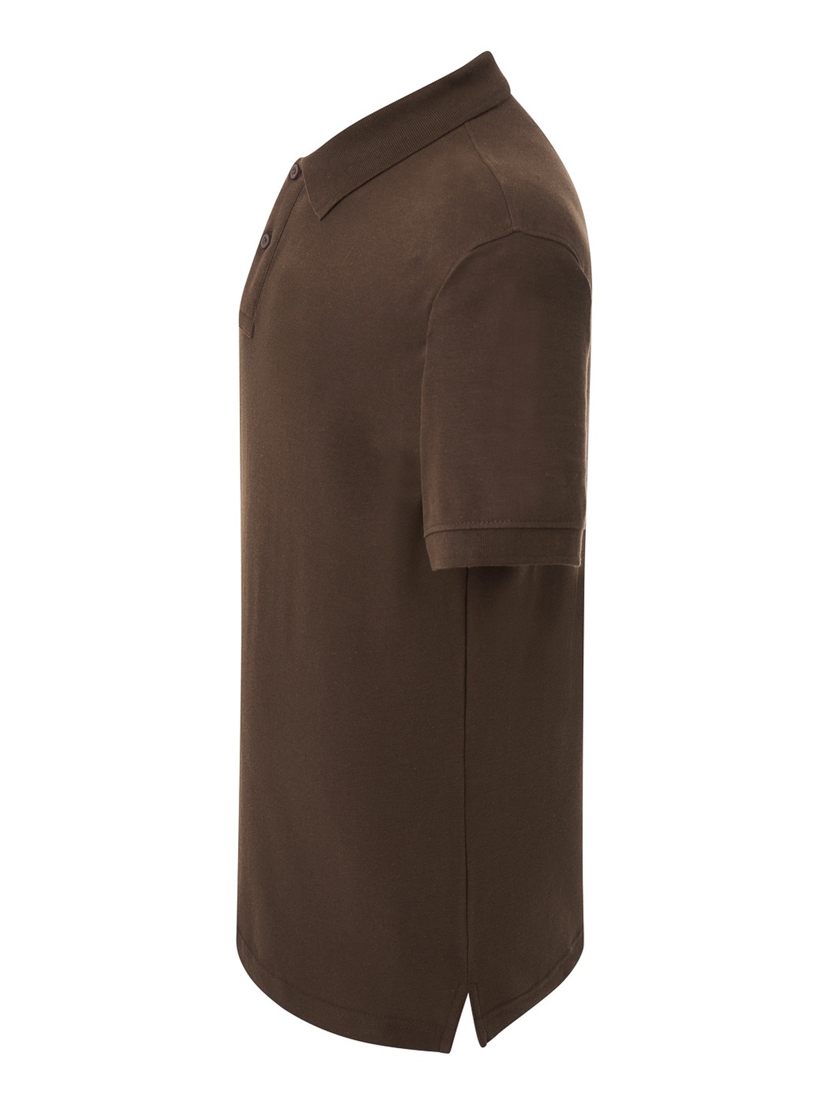 Personalisiertes Poloshirt Herren 133 Poloshirt Herren in chocolate zum Personalisieren — Seitenansicht