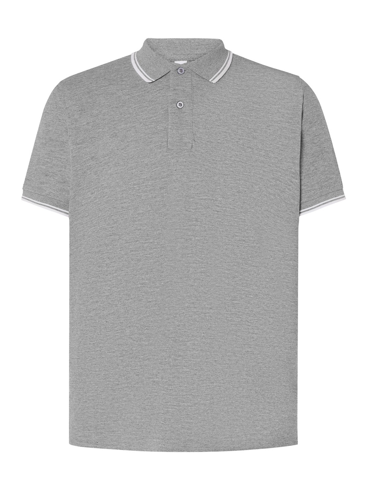 Personalisiertes Poloshirt Herren 60 Poloshirt Herren in gris / Blanco zum Personalisieren — Vorderansicht