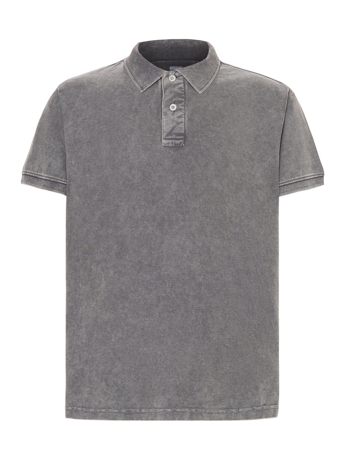 Personalisiertes Poloshirt Herren 63 Poloshirt Herren in gris Oscuro Lavado zum Personalisieren — Vorderansicht