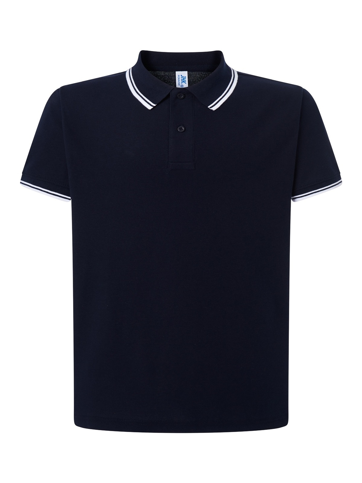 Personalisiertes Poloshirt Herren 78 Poloshirt Herren in navy / Blanco zum Personalisieren — Vorderansicht