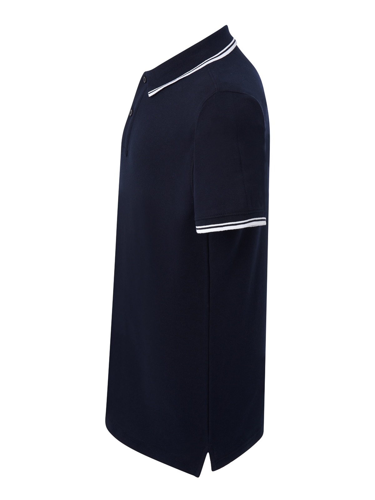 Personalisiertes Poloshirt Herren 79 Poloshirt Herren in navy / Blanco zum Personalisieren — Seitenansicht