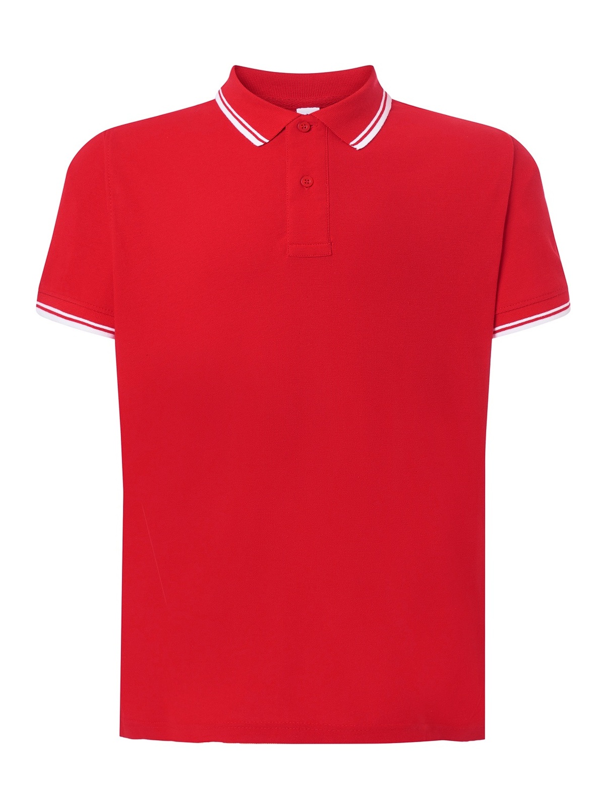 Personalisiertes Poloshirt Herren 99 Poloshirt Herren in rojo / Blanco zum Personalisieren — Vorderansicht