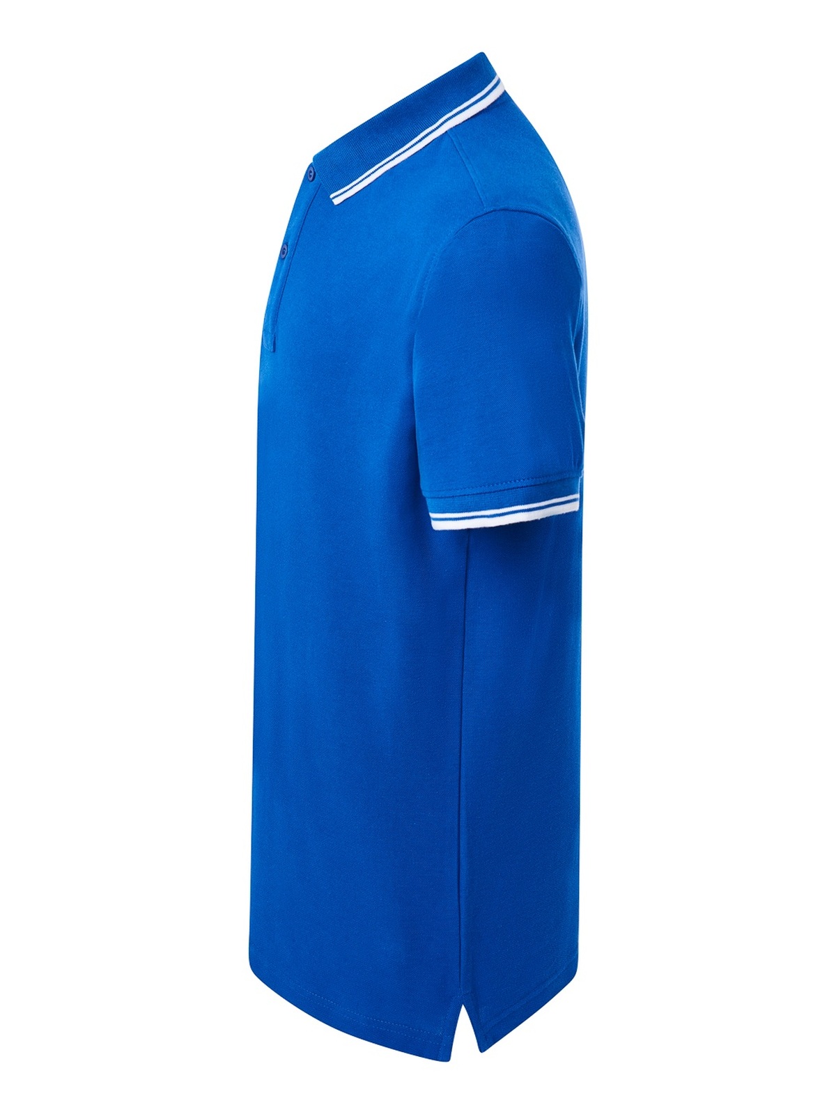 Personalisiertes Poloshirt Herren 109 Poloshirt Herren in royal / Blanco zum Personalisieren — Seitenansicht