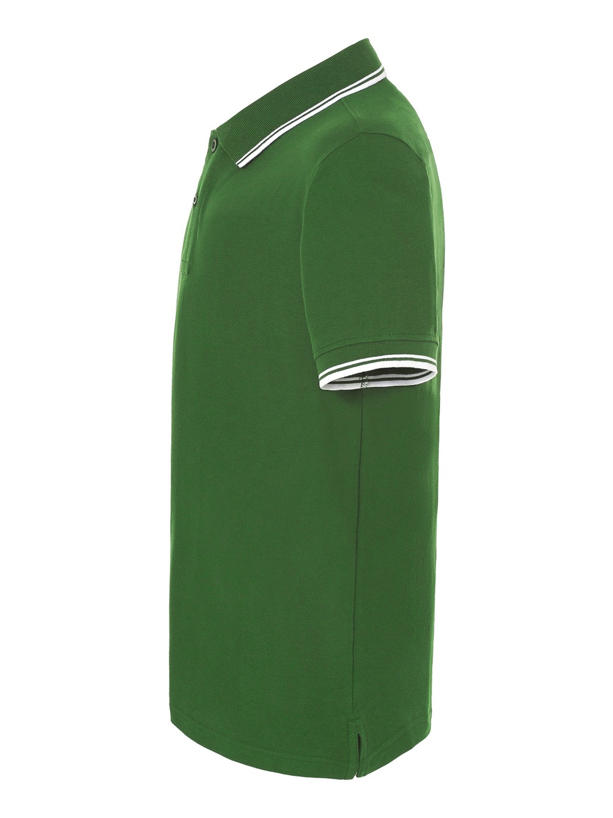 Personalisiertes Poloshirt Herren 118 Poloshirt Herren in verde Oscuro / Blanco zum Personalisieren — Seitenansicht