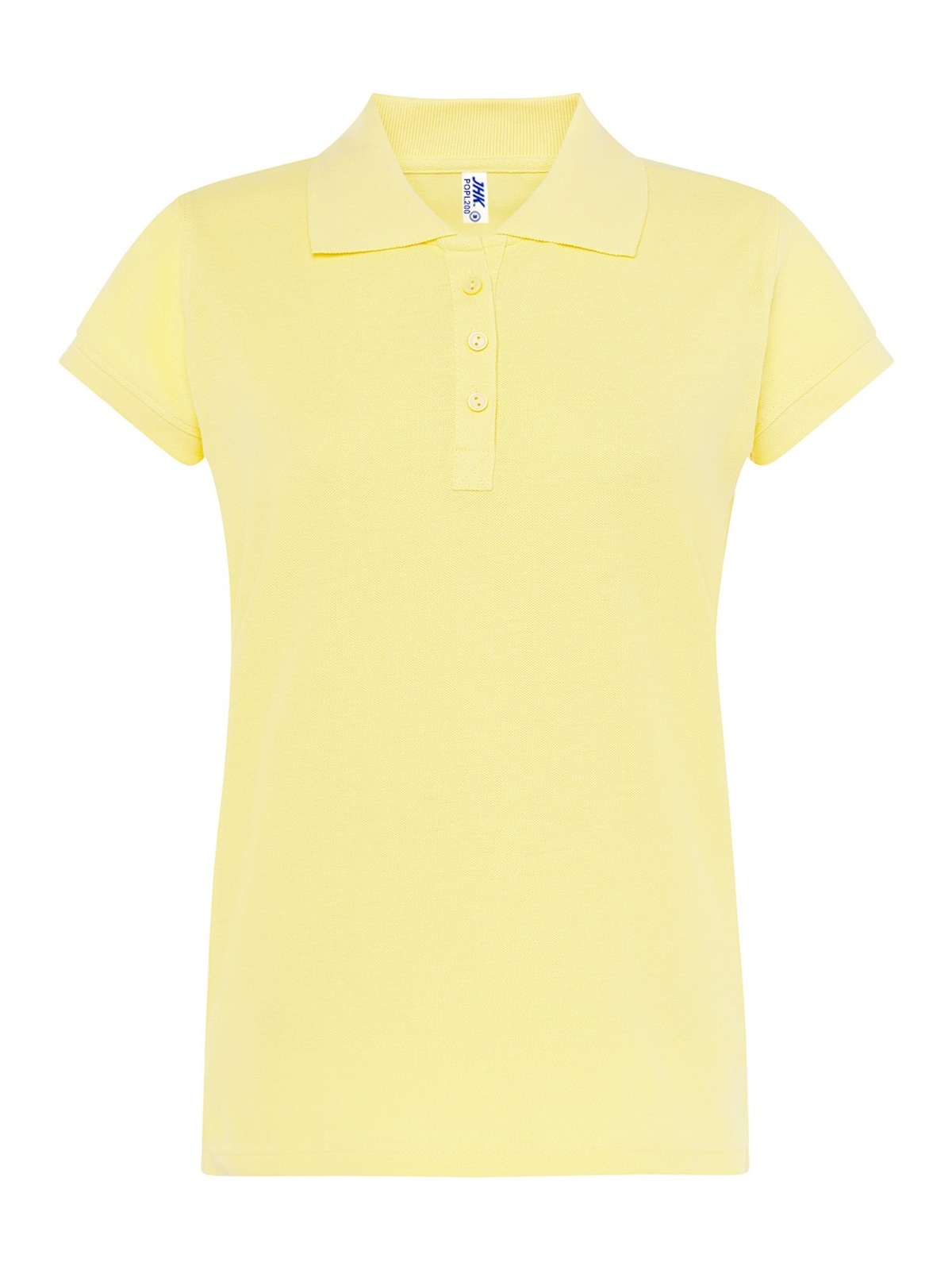 Personalisiertes Poloshirt Damen 6 Poloshirt Damen in amarillo Claro zum Personalisieren — Vorderansicht
