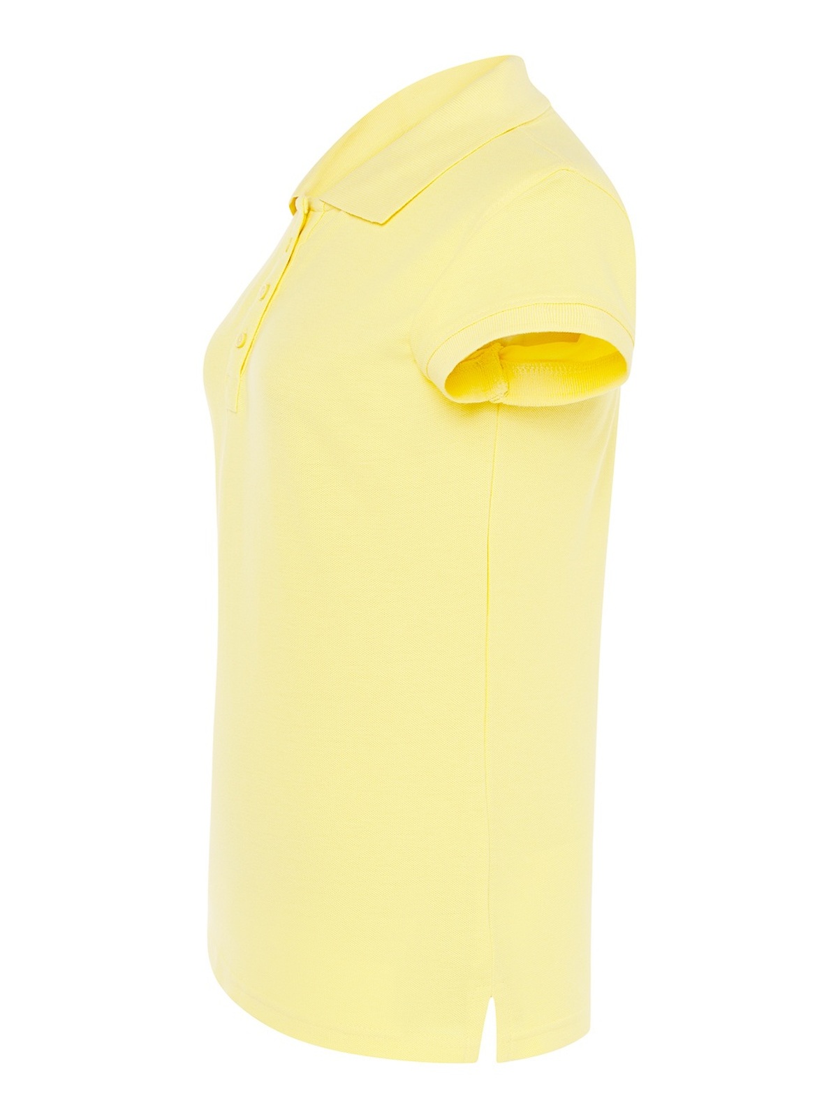 Personalisiertes Poloshirt Damen 7 Poloshirt Damen in amarillo Claro zum Personalisieren — Seitenansicht