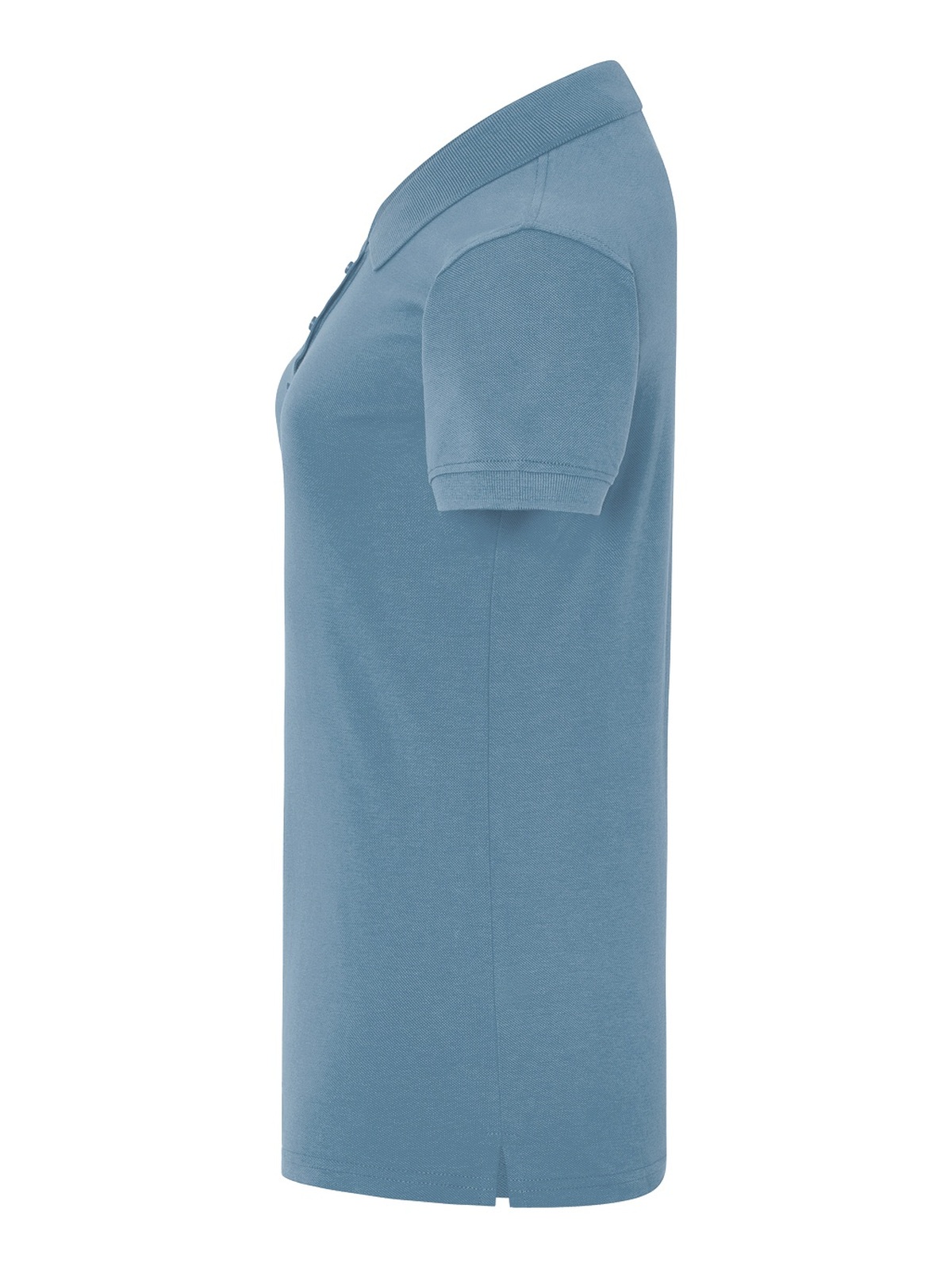 Personalisiertes Poloshirt Damen 16 Poloshirt Damen in azul Petróleo zum Personalisieren — Seitenansicht