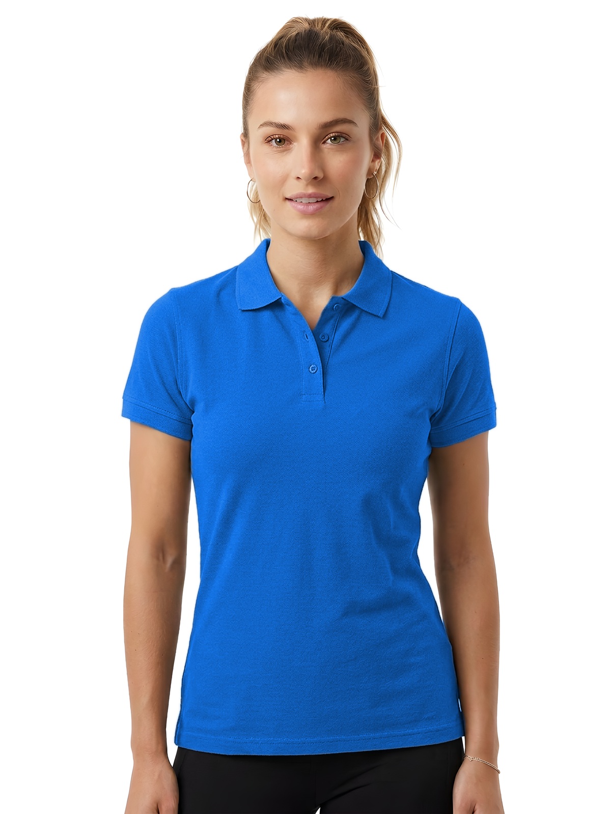 Personalisiertes Poloshirt Damen 86 Personalisiertes Poloshirt Damen in azul Royal — Vorderansicht