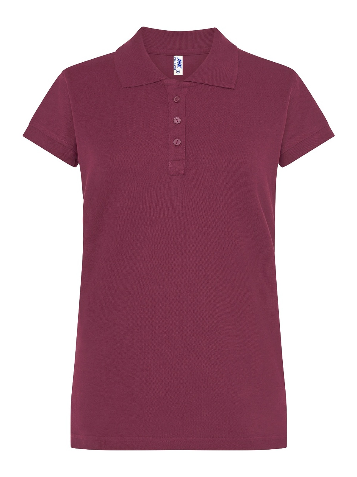 Personalisiertes Poloshirt Damen 60 Poloshirt Damen in burdeos zum Personalisieren — Vorderansicht