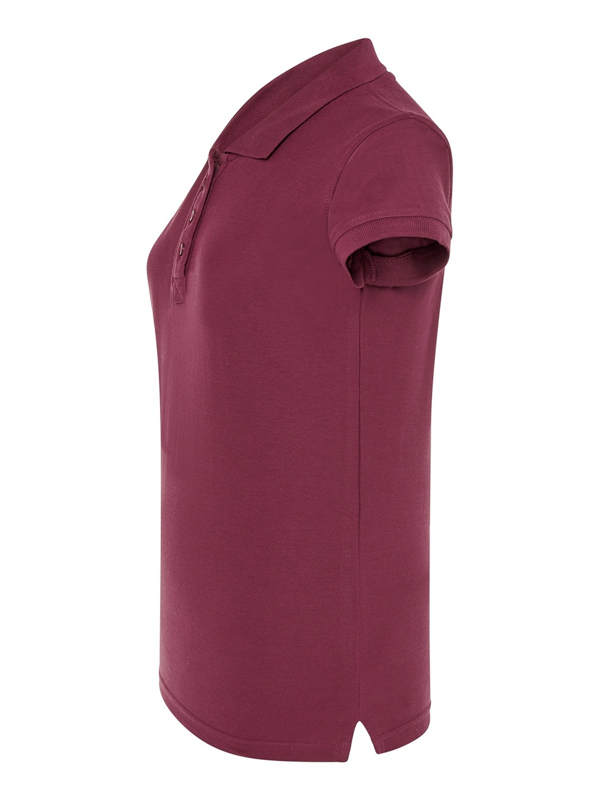 Personalisiertes Poloshirt Damen 61 Poloshirt Damen in burdeos zum Personalisieren — Seitenansicht