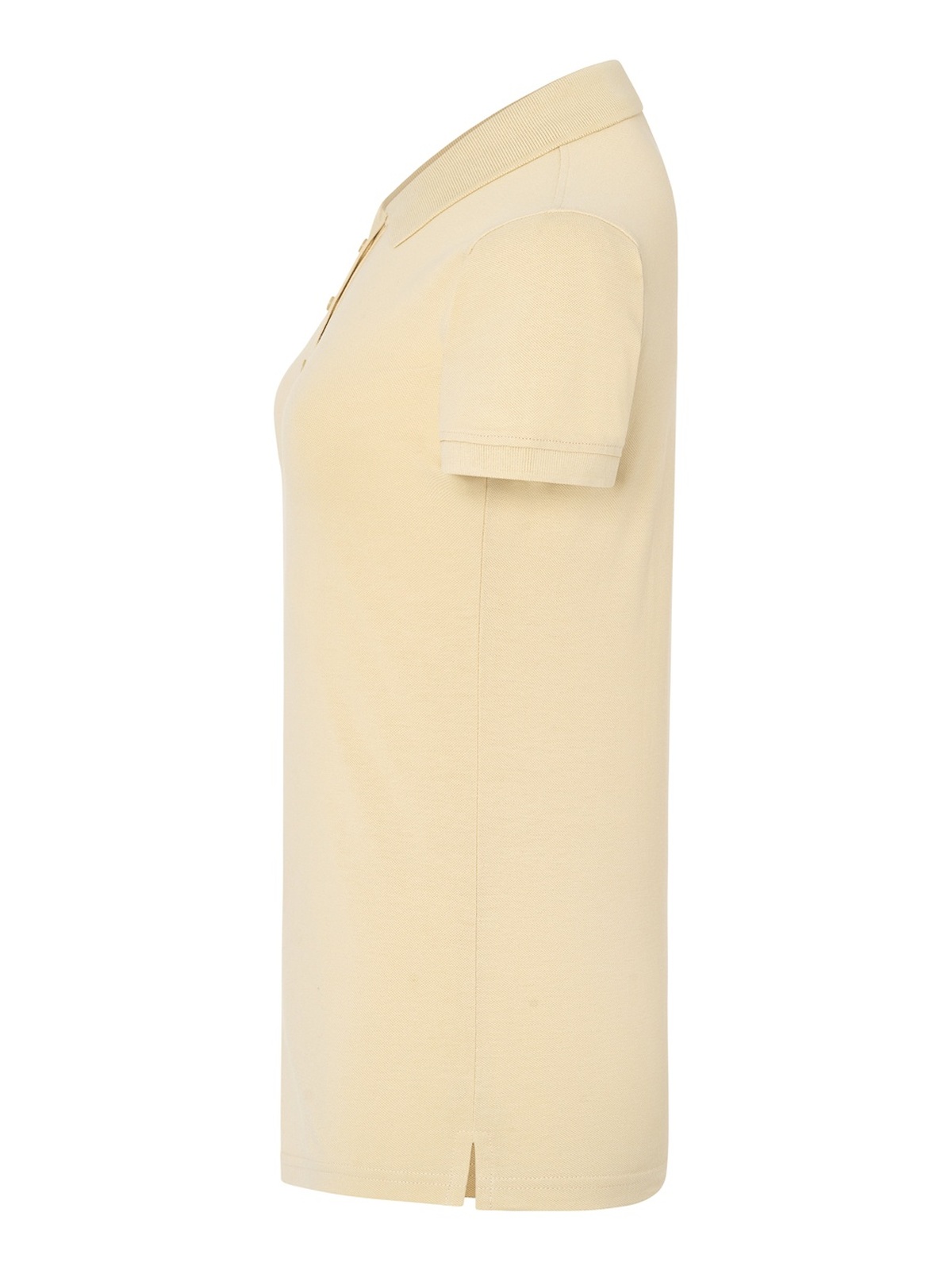 Personalisiertes Poloshirt Damen 22 Poloshirt Damen in crema zum Personalisieren — Seitenansicht