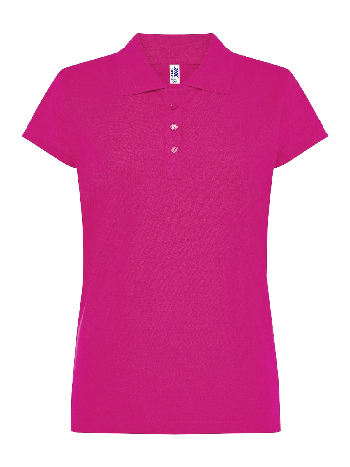 Personalisiertes Poloshirt Damen 24 Poloshirt Damen in frambuesa zum Personalisieren — Vorderansicht