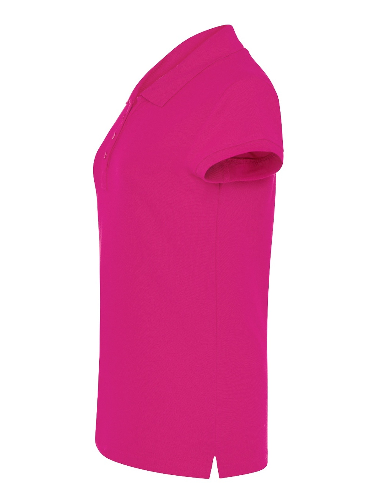 Personalisiertes Poloshirt Damen 25 Poloshirt Damen in frambuesa zum Personalisieren — Seitenansicht