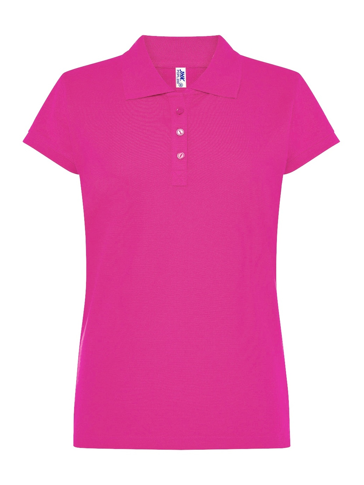 Personalisiertes Poloshirt Damen 27 Poloshirt Damen in fucsia zum Personalisieren — Vorderansicht