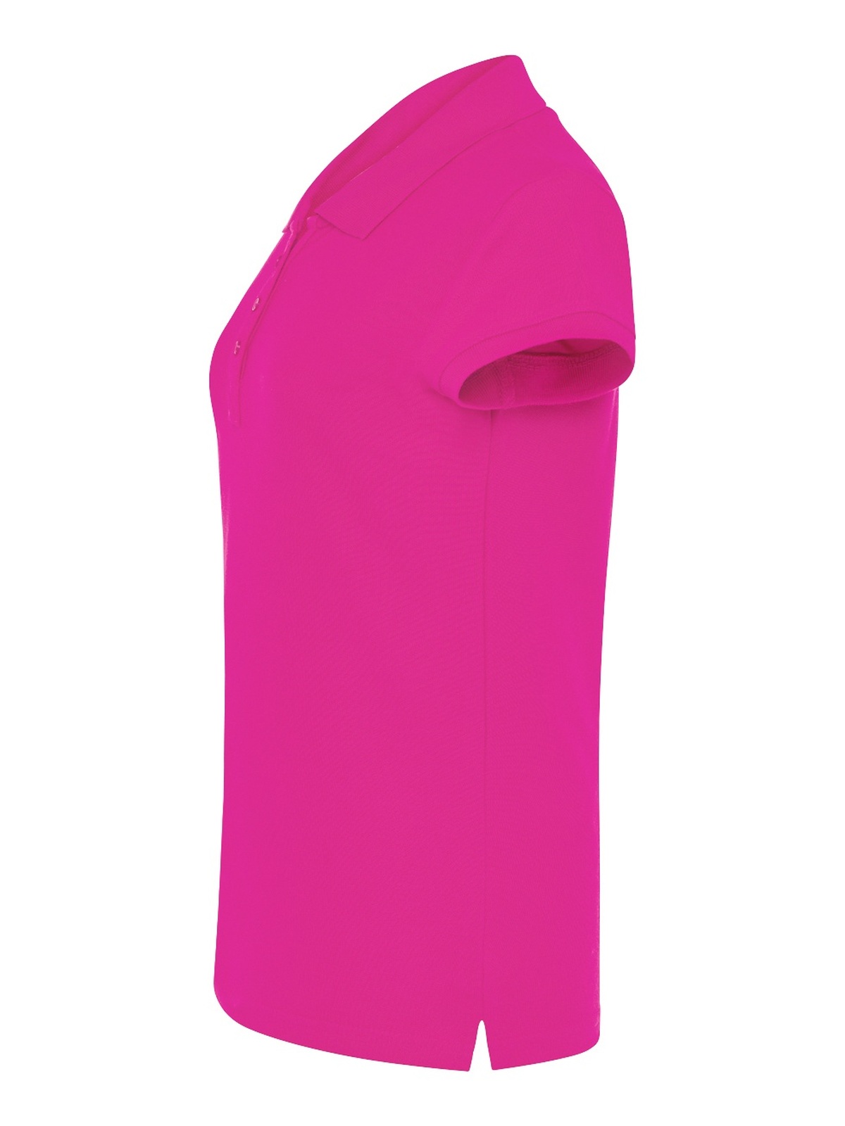 Personalisiertes Poloshirt Damen 28 Poloshirt Damen in fucsia zum Personalisieren — Seitenansicht
