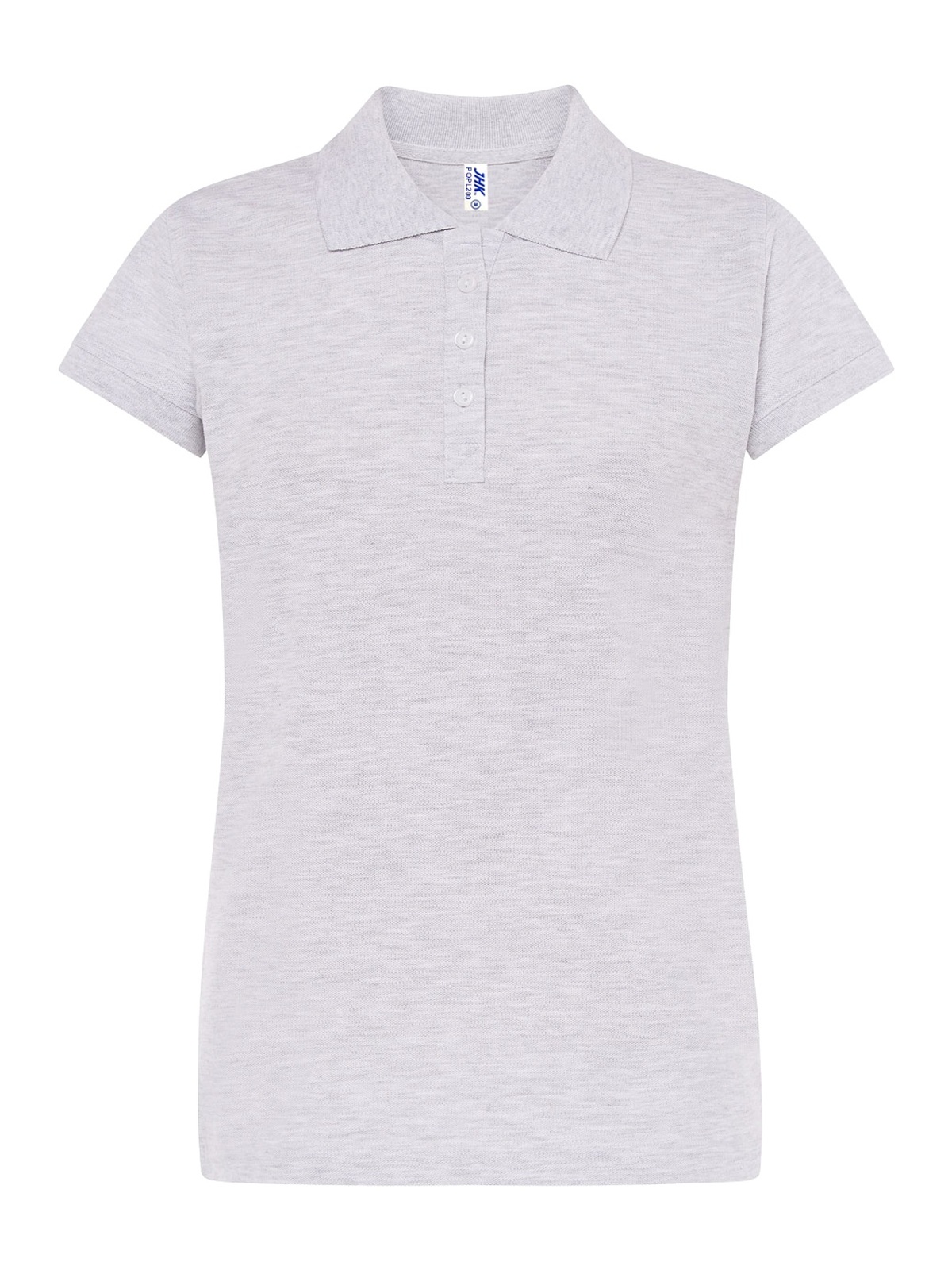 Personalisiertes Poloshirt Damen 72 Poloshirt Damen in gris Claro zum Personalisieren — Vorderansicht