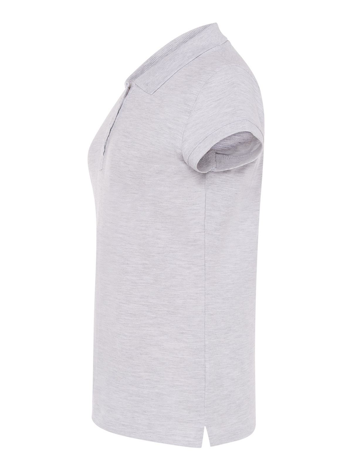 Personalisiertes Poloshirt Damen 73 Poloshirt Damen in gris Claro zum Personalisieren — Seitenansicht