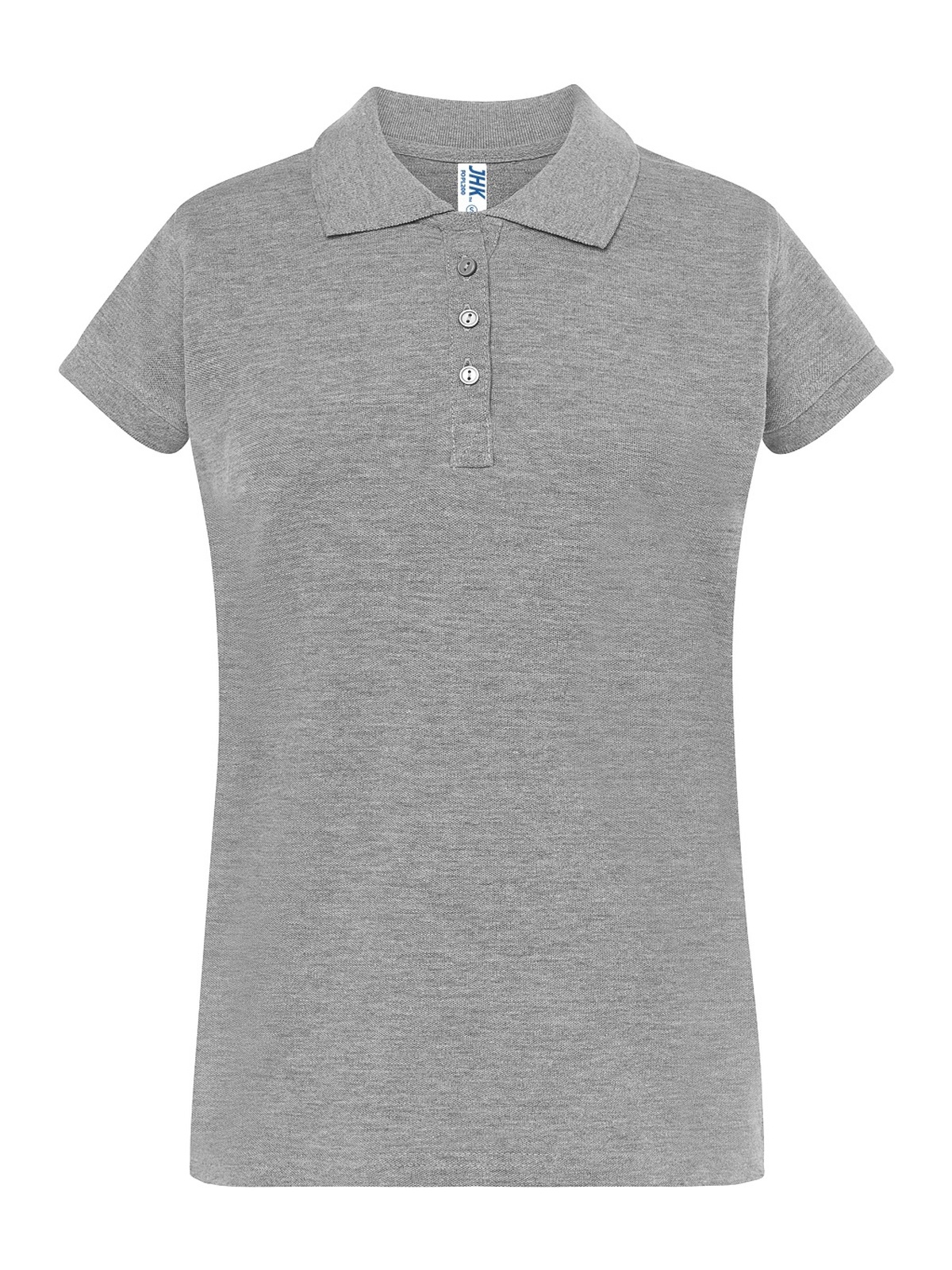 Personalisiertes Poloshirt Damen 57 Poloshirt Damen in gris zum Personalisieren — Vorderansicht