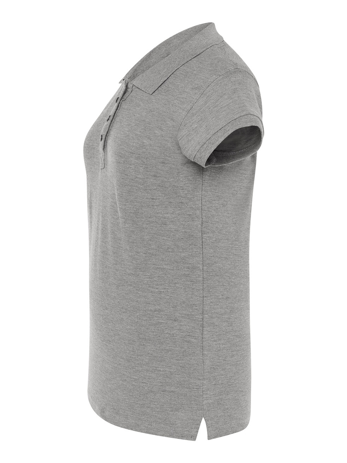 Personalisiertes Poloshirt Damen 58 Poloshirt Damen in gris zum Personalisieren — Seitenansicht