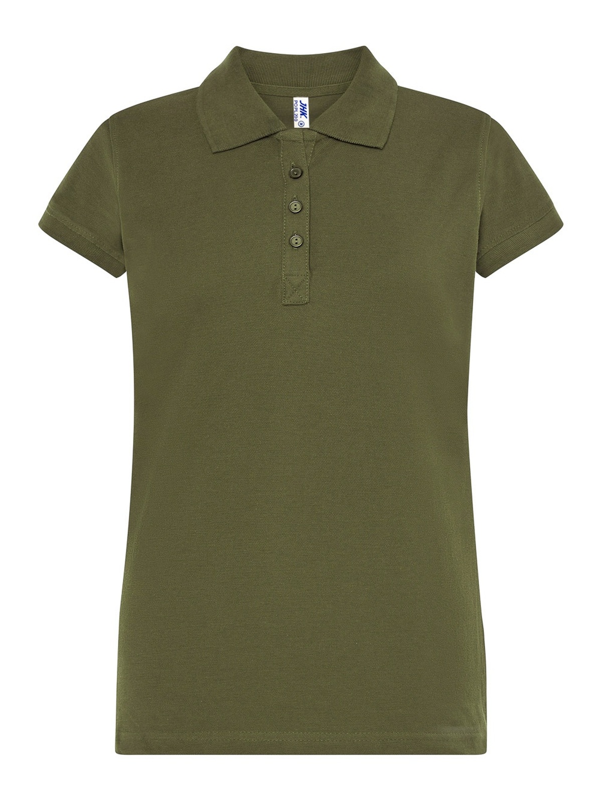 Personalisiertes Poloshirt Damen 66 Poloshirt Damen in kaki zum Personalisieren — Vorderansicht