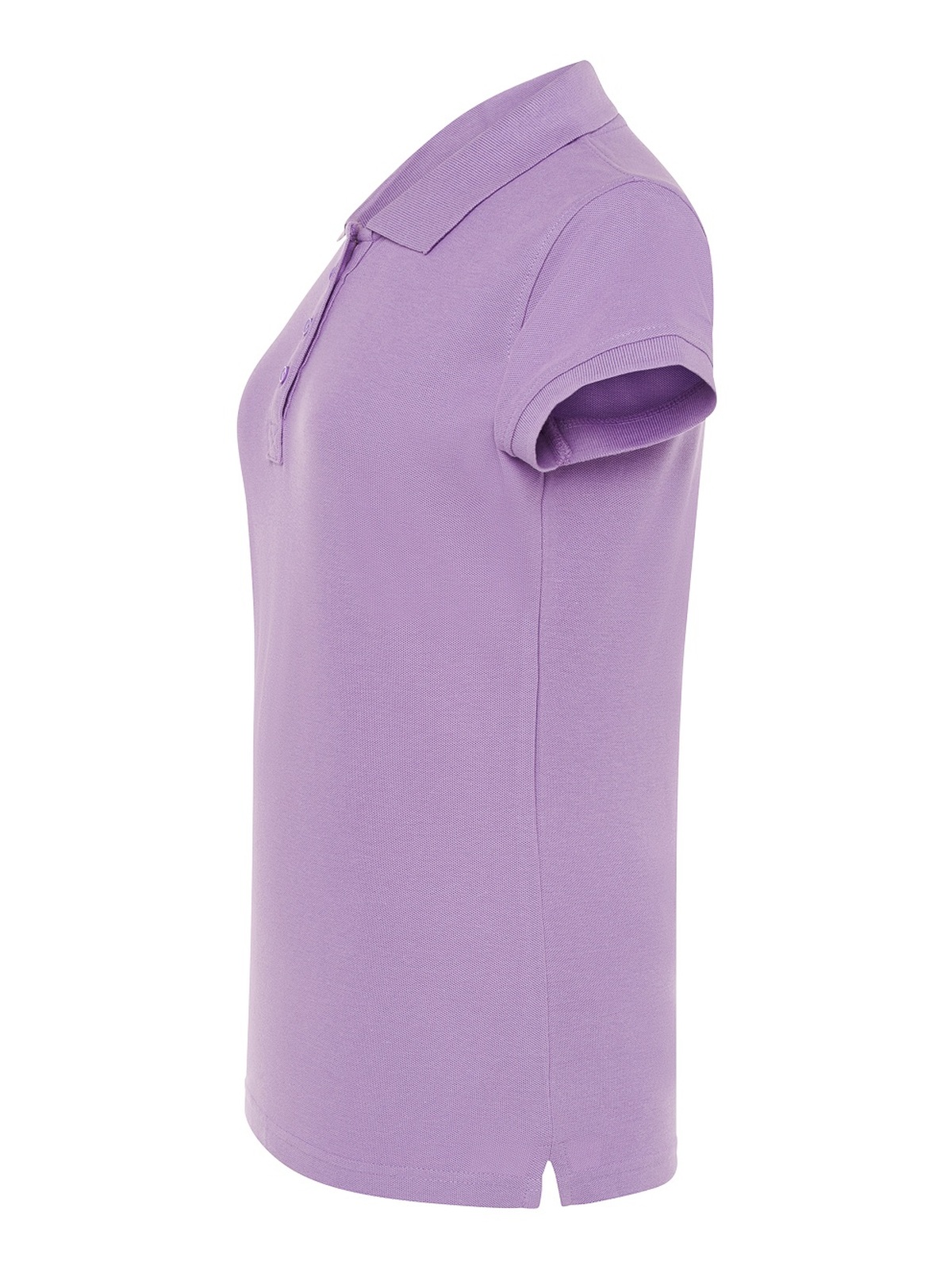 Personalisiertes Poloshirt Damen 91 Poloshirt Damen in lila zum Personalisieren — Seitenansicht