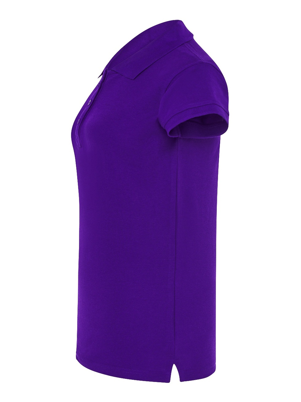 Personalisiertes Poloshirt Damen 94 Poloshirt Damen in morado zum Personalisieren — Seitenansicht
