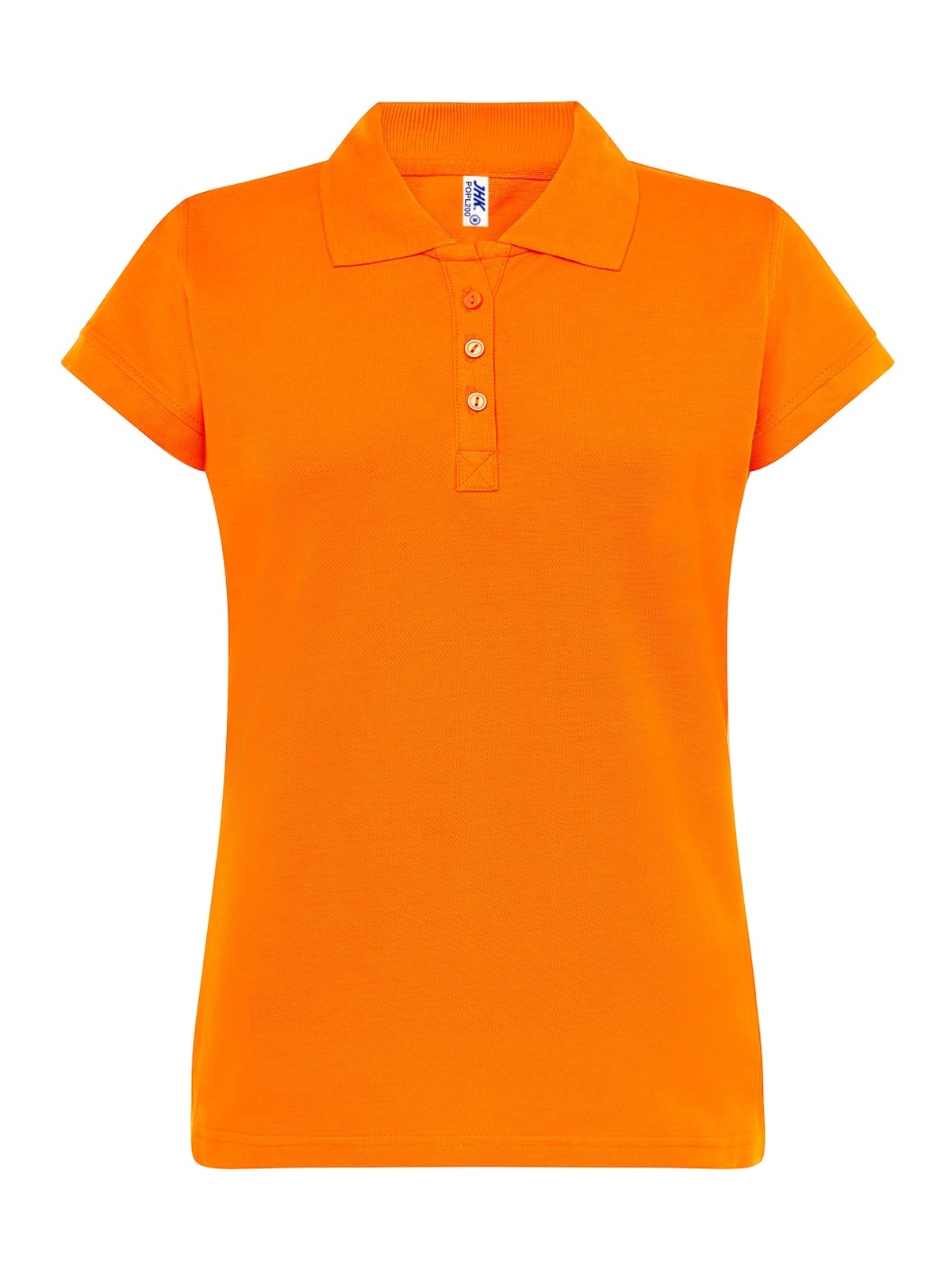 Personalisiertes Poloshirt Damen 69 Poloshirt Damen in naranja zum Personalisieren — Vorderansicht
