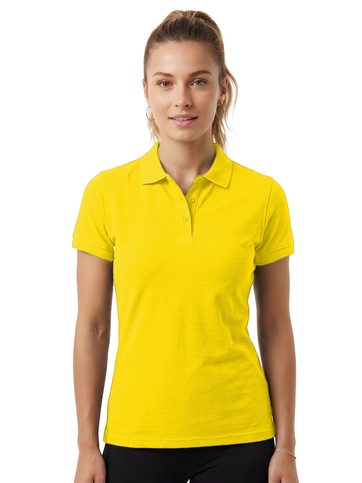 Personalisiertes Poloshirt Damen 98 Personalisiertes Poloshirt Damen in oro — Vorderansicht