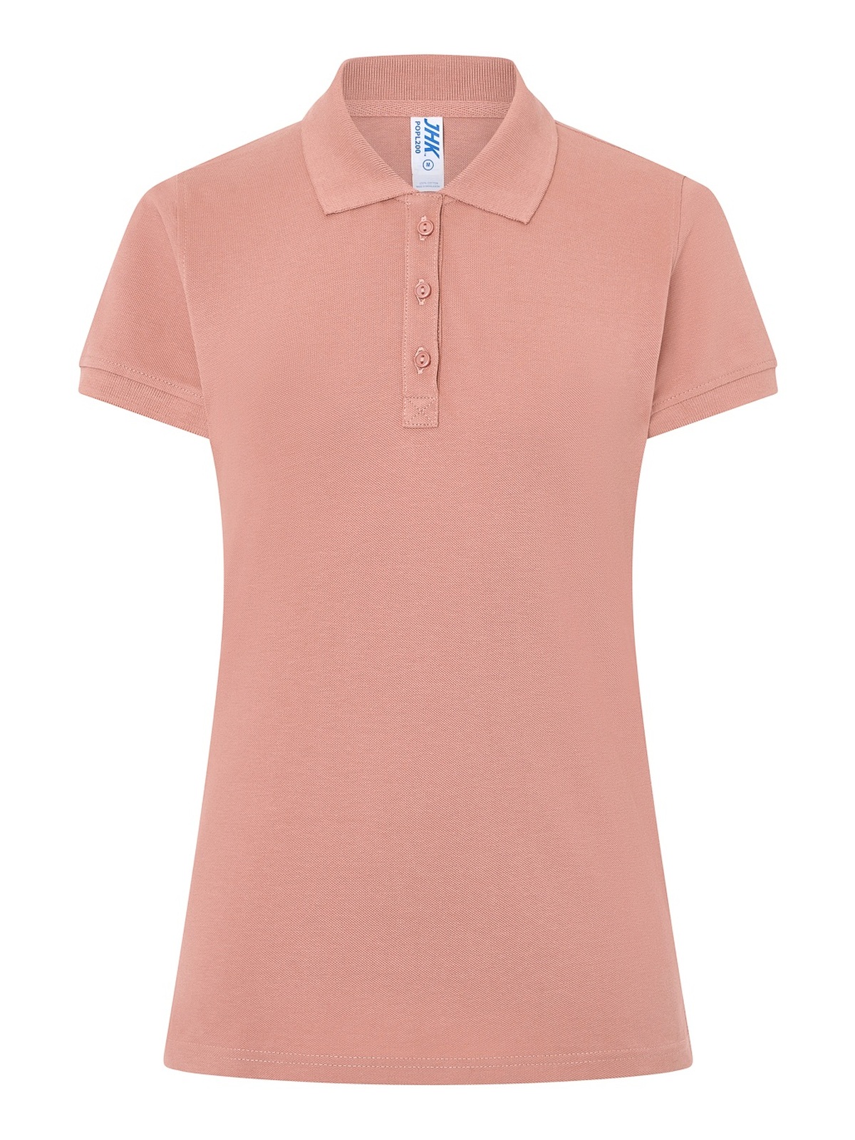 Personalisiertes Poloshirt Damen 51 Poloshirt Damen in rosa Vintage zum Personalisieren — Vorderansicht