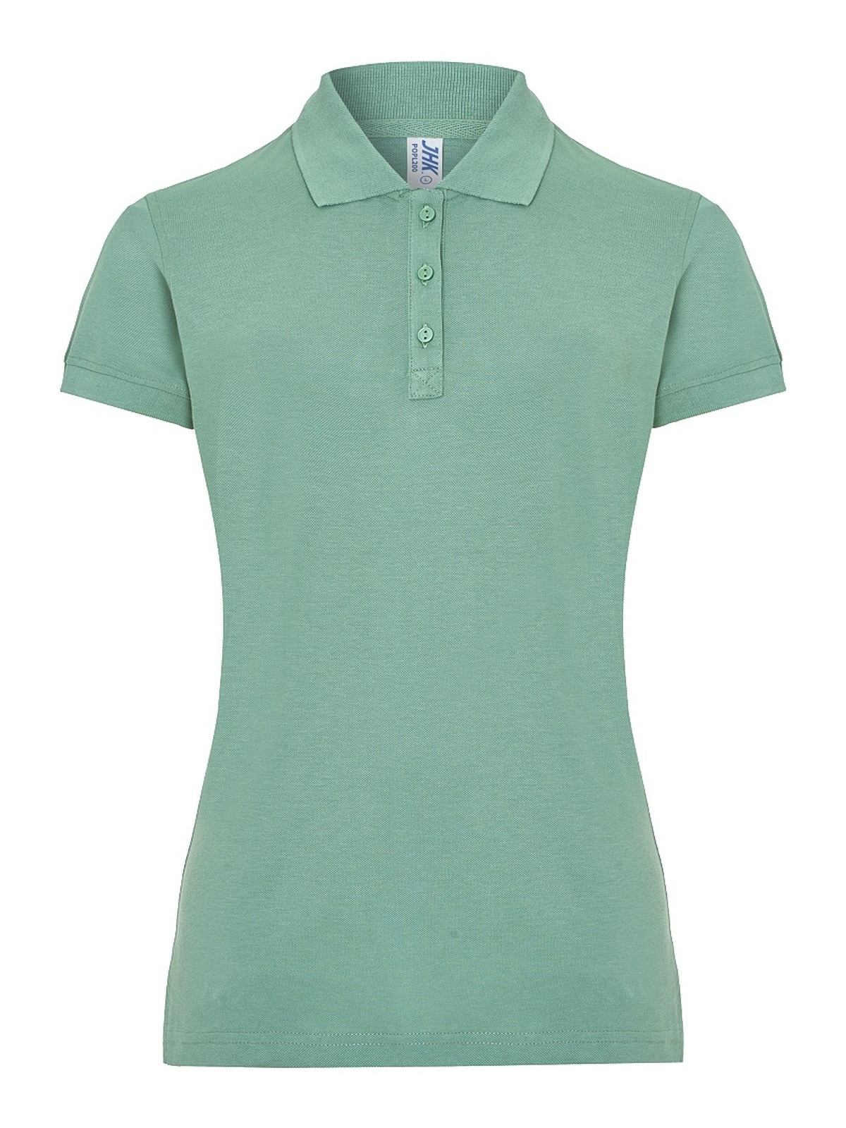 Personalisiertes Poloshirt Damen 54 Poloshirt Damen in verde Musgo zum Personalisieren — Vorderansicht