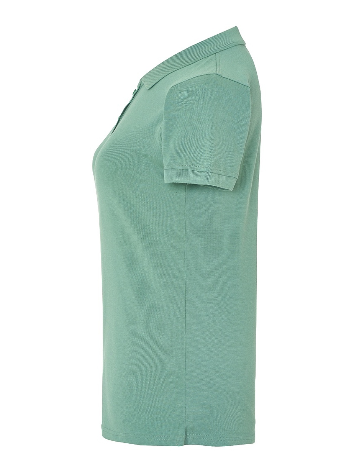 Personalisiertes Poloshirt Damen 55 Poloshirt Damen in verde Musgo zum Personalisieren — Seitenansicht
