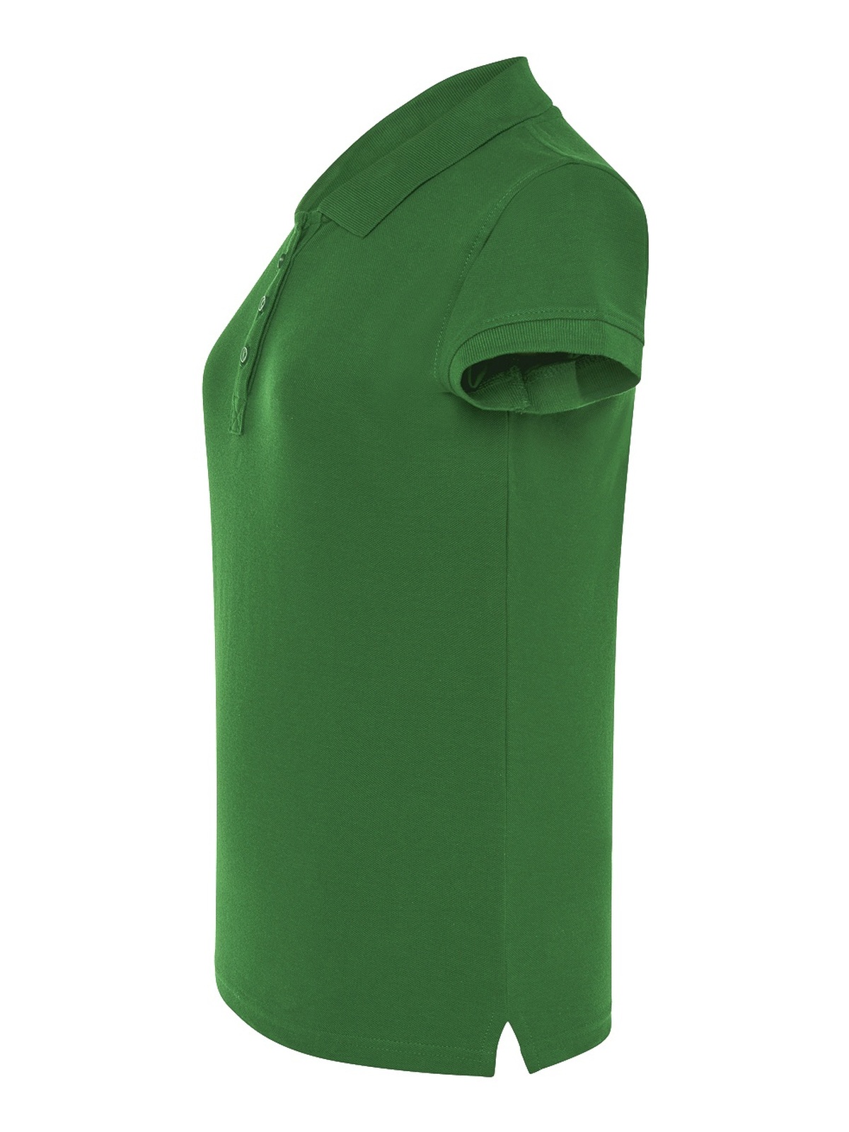 Personalisiertes Poloshirt Damen 79 Poloshirt Damen in verde Oscuro zum Personalisieren — Seitenansicht