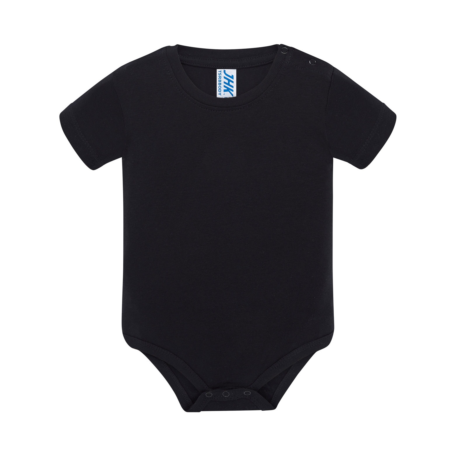 Personalisierter Babybody 3 Body para bebé personalizado de manga corta, negro, 100 % algodón 170 g/m²