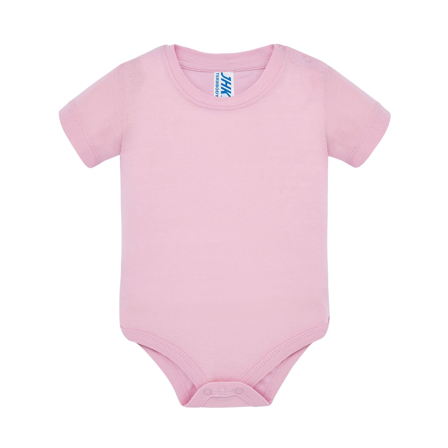 Personalisierter Babybody 7 Body para bebé personalizado de manga corta, rosa, 100 % algodón 170 g/m²