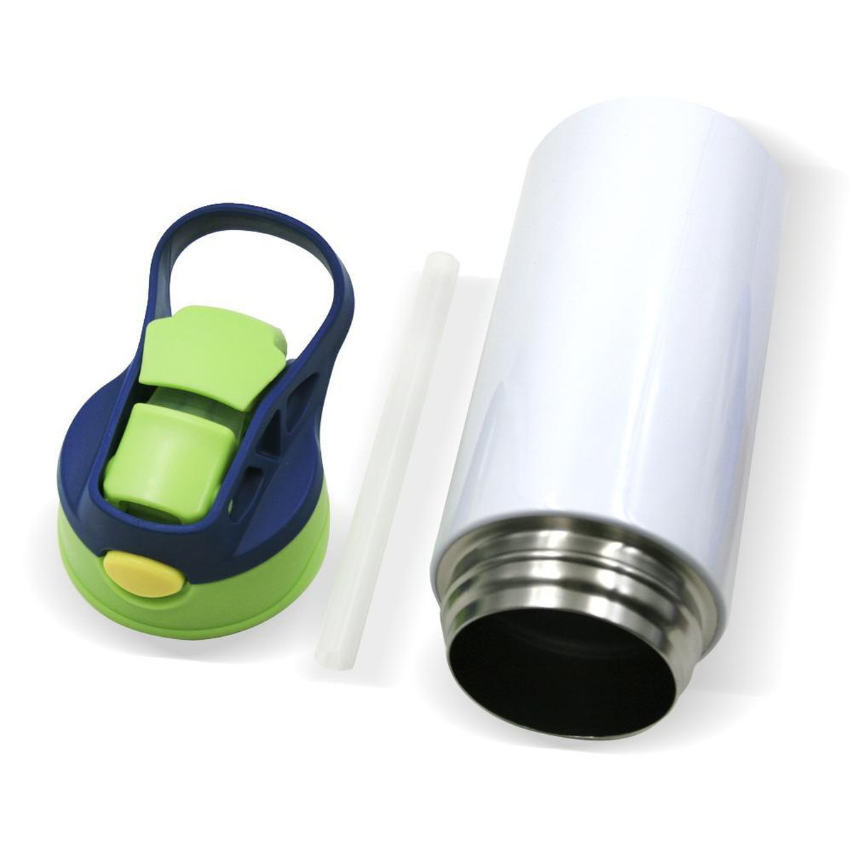 Ampolla tèrmica infantil personalitzada amb nansa 6 Botella térmica infantil personalizada con asa: pajita desmontable