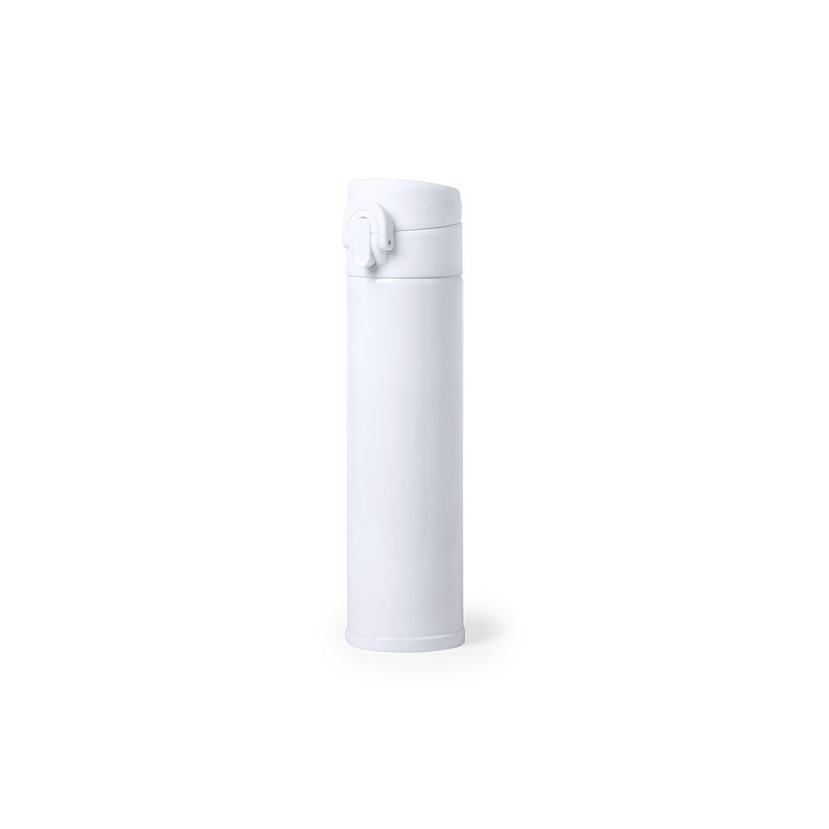 Termo d'acer personalitzat 330 ml 2 Termo de acero inoxidable blanco mate de 330 ml sin personalizar