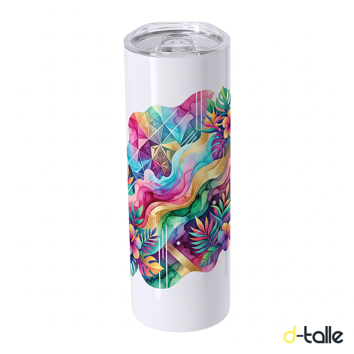 Custom insulated tumbler 600 ml 1 Vaso térmico personalizado de 600 ml con diseño a todo color