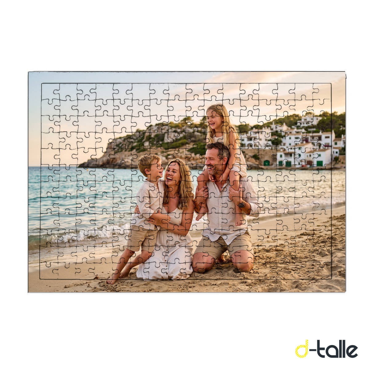 Personalisiertes Fotopuzzle 192 Teile mit Rahmen 40 x 28,5 cm 1 Puzzle personalizado con foto 192 piezas con marco 40 x 28,5 cm con un diseño a todo color